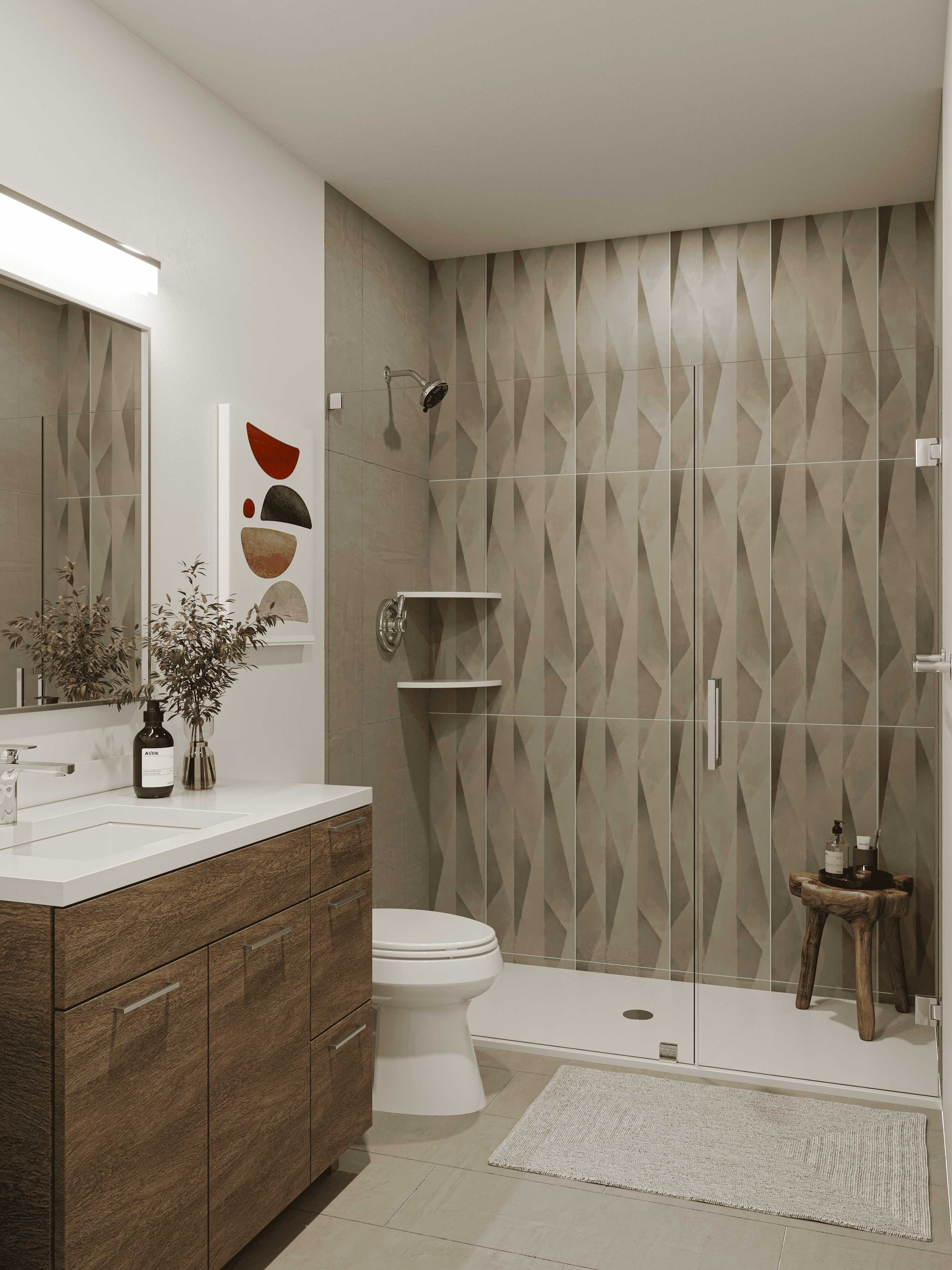 Master bathroom with soaking tub